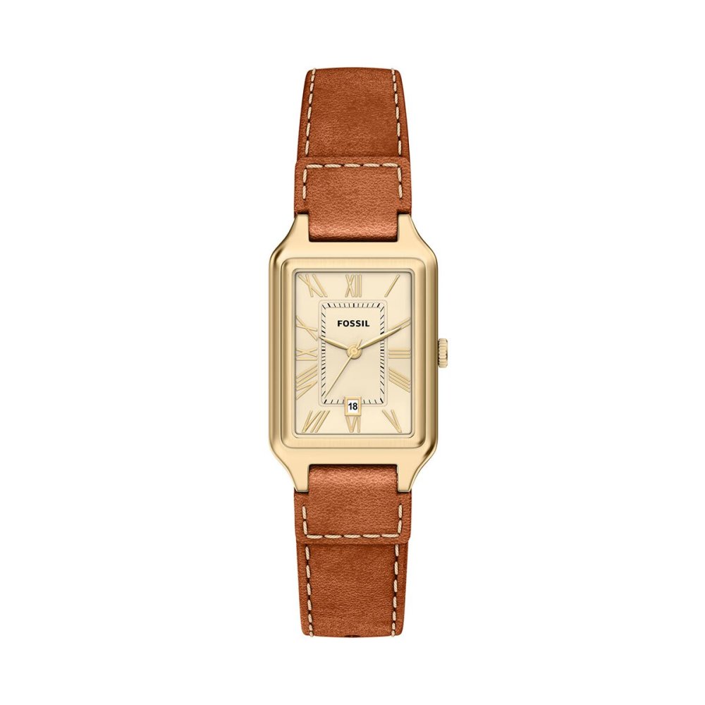 フォッシル FOSSIL 腕時計 レディース RAQUEL デイト アナログ ミディアム ブラウン レザーウォッチ ES5504【2026 新作】