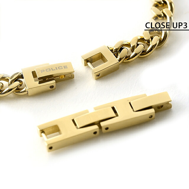 ポリス ブレスレット メンズ ブランド POLICE LAYERLOCK GB0082906 ゴールド アクセサリー