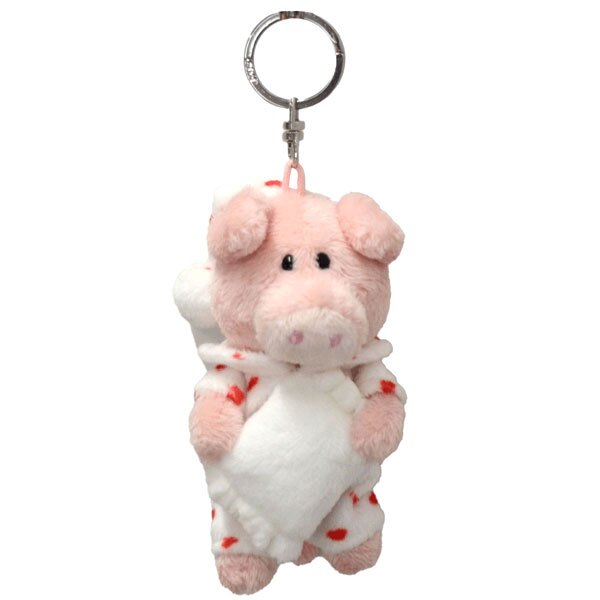 NICI ニキ キーリング ハートパジャマ 10cm 定形外 送料無料 シュナウザー ピンクピッグ ヒヨコ キーホルダー バッグアクセサリー  ぬいぐるみ 可愛い  シュナウザー