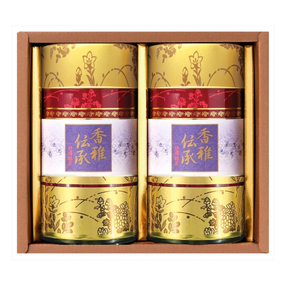 静岡銘茶 香雅伝承 深蒸し茶 香 ギフト 100g入 計2個入 静岡茶 煎茶 茶葉 日本茶 深むし茶【北海道・沖縄県・離島 配送不可】