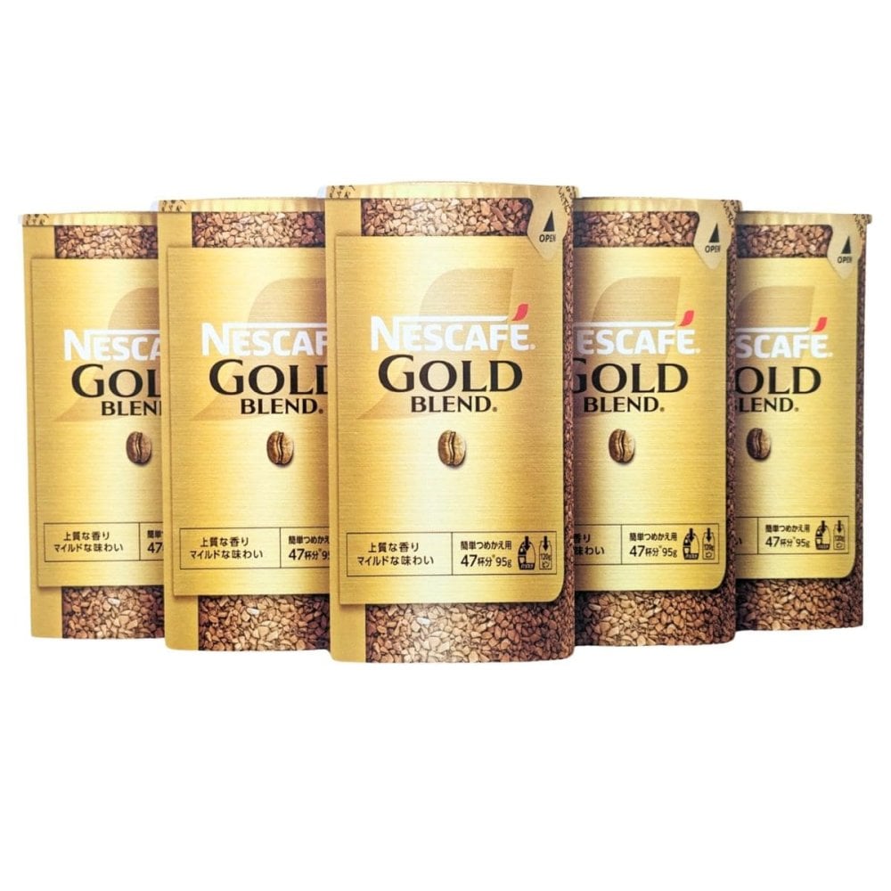 ネスカフェ ゴールドブレンド エコ＆システムパック レギュラー 475g 5本セット バリスタ対応 インスタントコーヒー 詰め替え まとめ買い コーヒー 珈琲 飲料