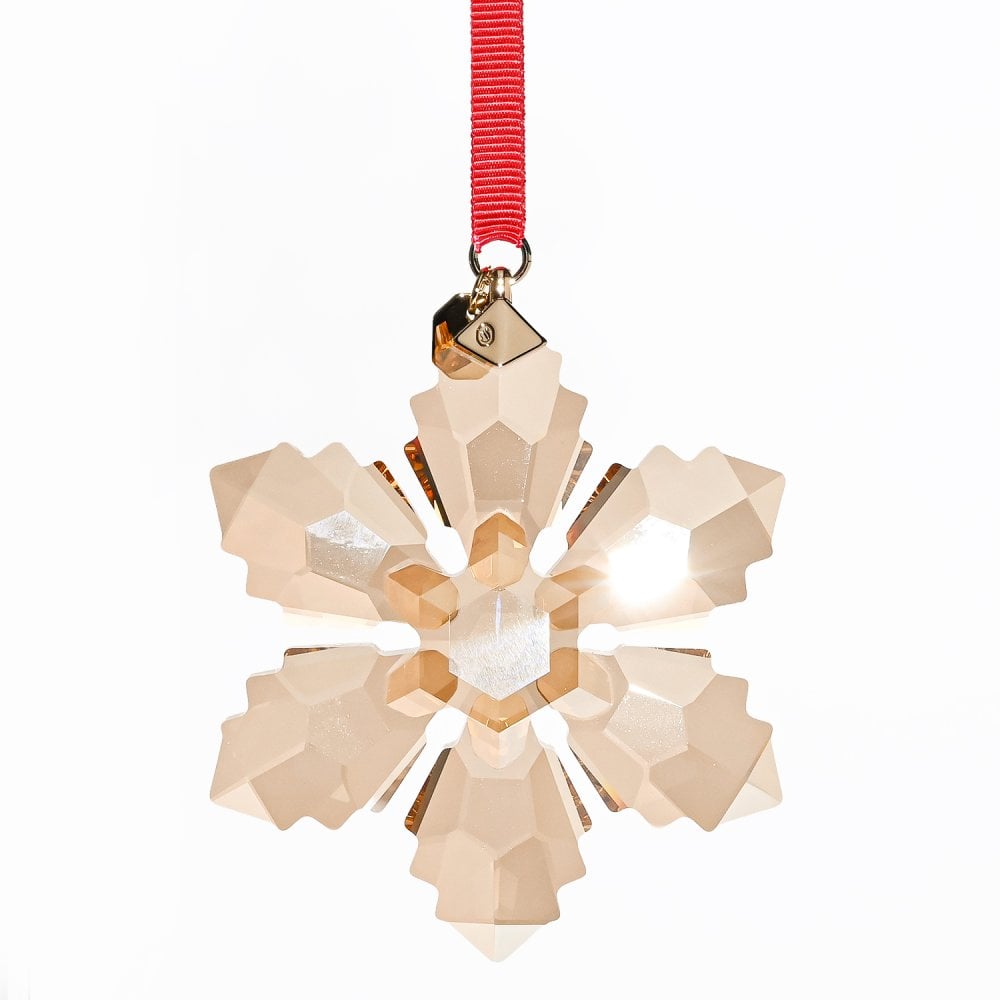 スワロフスキー SWAROVSKI オーナメント Annual Edition Festive スノーフレーク クリスマスオーナメント ゴールド 5729037 インテリア オブジェ 置物 母の日 即日発送【スペシャルラッピング660円(別売り)】 成人祝い