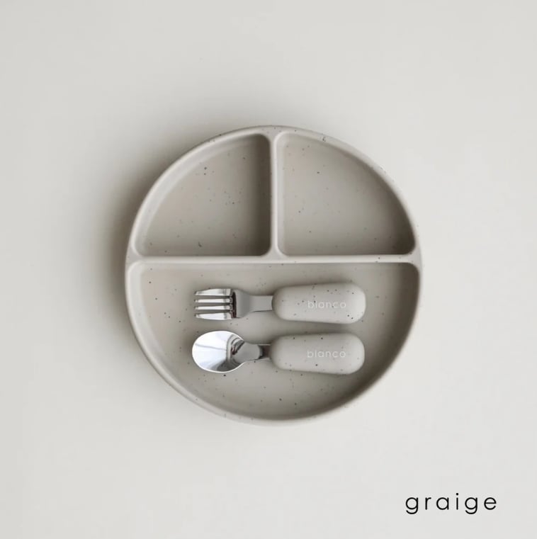 blanco plate set プレートセット ベビー食器 ピタッとくっつく吸盤付きプレート カトラリーセット  ブランコ