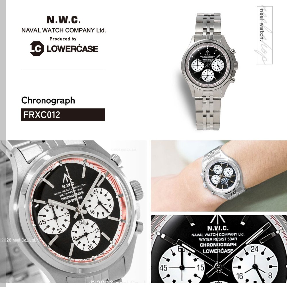 ナバルウォッチ NAVAL WATCH Produced By LOWERCASE ローワーケース FRXC012 腕時計 メンズ クロノグラフ