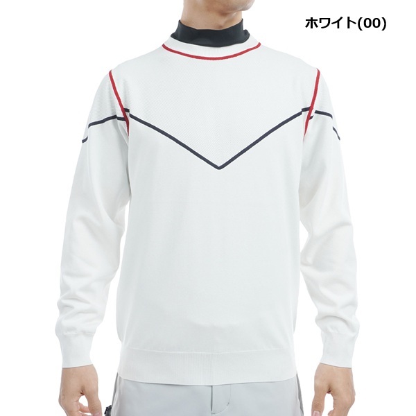 トミーヒルフィガー ゴルフ メンズ トリコロールライン クルーネックセーター TOMMY HILFIGER GOLF THMA458 秋冬モデル お誕生日祝い お祝い 記念品 お父さん 父の日 彼氏 男性 30代 40代 50代 60代  還暦祝い 敬老の日 人気プレゼント プレゼント
