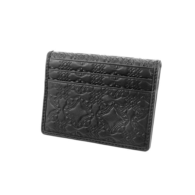 ヴィヴィアン ウエストウッド カードケース コンパクト メンズ レディース ブランド Vivienne Westwood ロゴ 5402000EM L003E N403 BLACK ビビアン