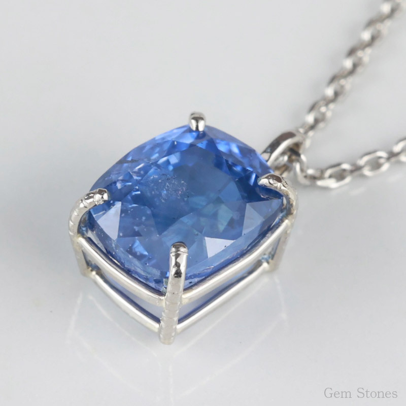 【完売致しました。】  非加熱 ブルーサファイア 1.61ct ネックレス ペンダント プラチナ Pt900 サファイアネックレス プラチナネックレス レディース 一粒ネックレス 9月 誕生石 サファイア ブルー プレゼント Drops
