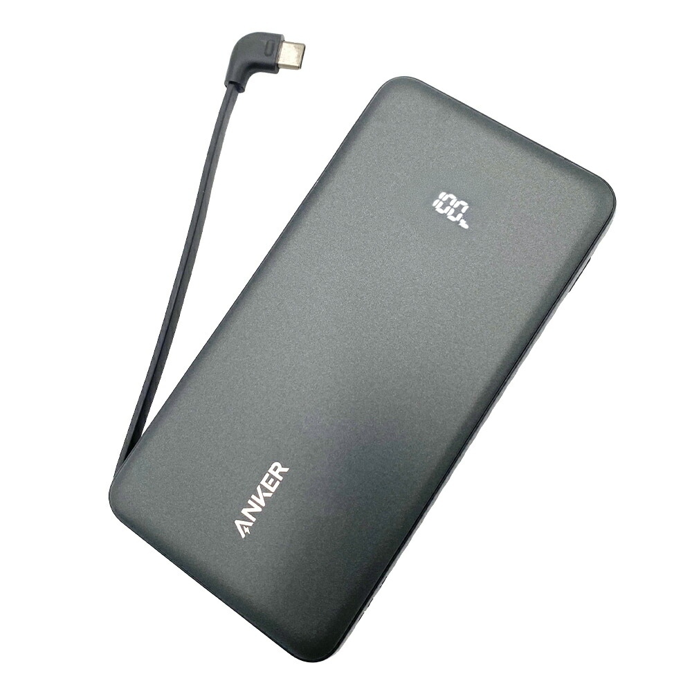 Anker Zolo Power Bank A110DN11 10000mAh 22.5W USB-Cケーブル内蔵 モバイルバッテリー 急速充電 ギフト 誕生日プレゼント 男友達 ガジェット