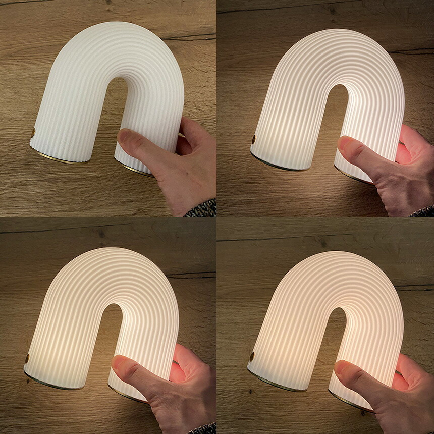 ferm LIVING ファームリビング アーチ型 Vuelta ヴエルタ ポータブル ランプ ポータブルライト持ち運び 間接照明 北欧インテリア LED 人気 ブランド おしゃれ 充電 照明