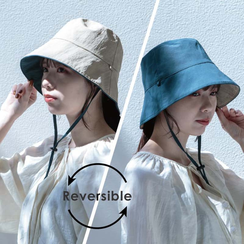 帽子 ハット UVカット リバーシブル 折りたたみ 登山 アウトドア 日よけ帽子 つば広 レディース 夏 春 秋 冬 UV 折りたたみ 紐付き 両面 おしゃれ 小顔効果 かわいい 旅行 無地 あご紐 自転車 紫外線カット 軽量