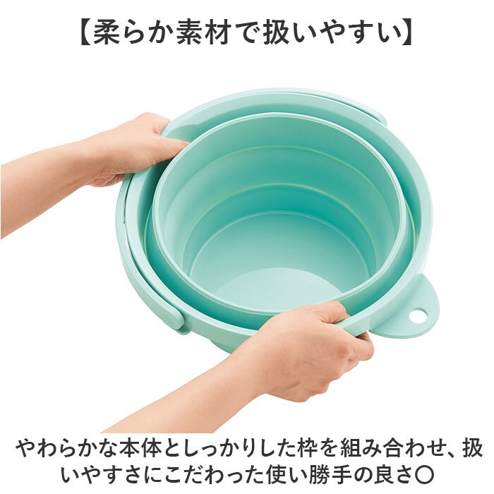 バケツ 折りたたみ 通販 折りたたみバケツ アウトドア キャンプ 8リットル 携帯折り畳みバケツ たためるバケツ 掃除用具グッズ ソフトバケツ8型 防災避難グッズ 洗車 レジャー釣りバケツ コンパクト収納 省スペース保管 浸け置き洗濯 おしゃれ 持ち手付きバケツ