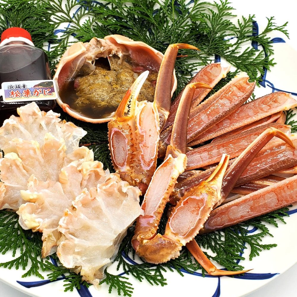 活〆 松葉がに 鍋セット 約2-3人前 [調理済み・専用だし付]  [送料無料] 特製つゆ 浜坂産 ズワイガニ カニ鍋 殻剥き済み 下処理済み 山陰直送 ギフト お歳暮 御祝 ※北海道、東北、沖縄は送料別途加算（A-650）