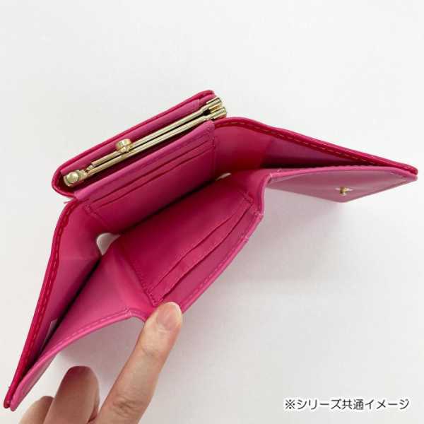 マイメロディ 財布 口金財布 がま口 ミニ財布 レディース サンリオ キャラクターズ エナメル 型押し ビジュー キラキラ 可愛い おしゃれ コンパクト ウォレット SR48-2MM サンリオ正規ライセンス品