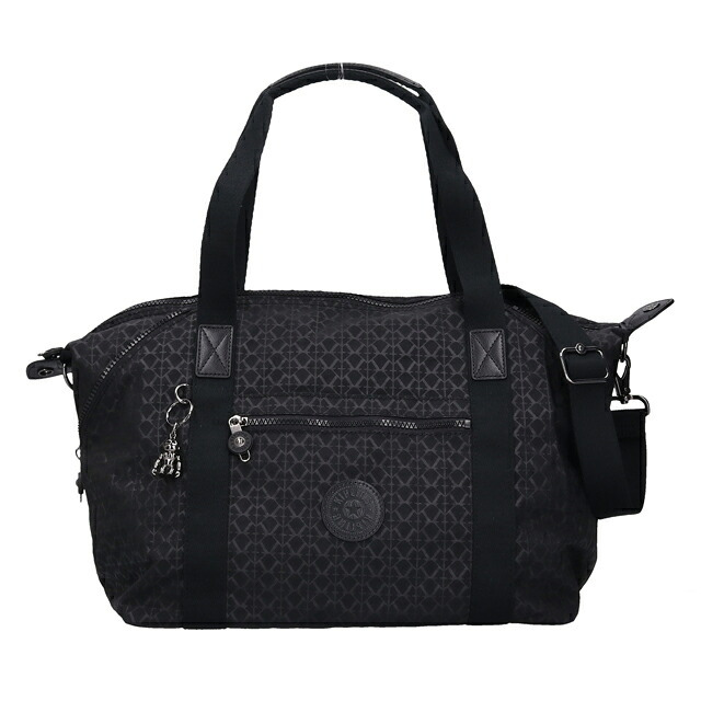キプリング ボストンバッグ レディース ブランド Kipling アート 2WAY K21091-K59 Signature Emb 黒