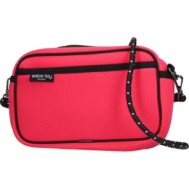 ウィローベイ ショルダーバッグ レディース ブランド WILLOWBAY ラージクロスボディバッグウィズロープ クロスボディ FUCHSIA PINK