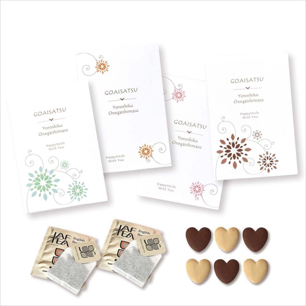 ご挨拶プチ クッキー 紅茶 詰め合わせ ギフト 計24セット入 スイーツ 個包装 かわいい 焼き菓子 紅茶ティーバッグ【北海道・沖縄県・離島 配送不可】