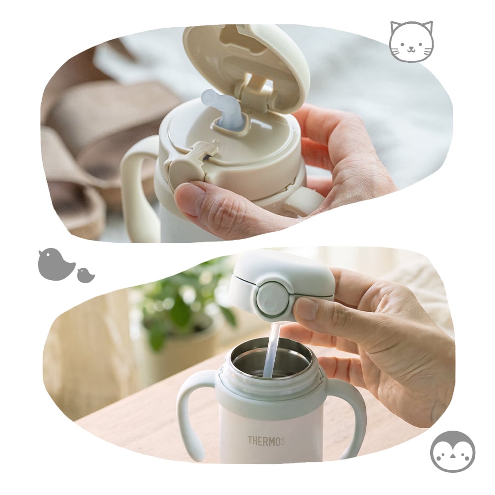 名入れ THERMOS サーモス まほうびんのベビーストローマグ FJT-350 水筒 子供用 350ml 丸洗い 魔法瓶 ベビーストローマグ 真空断熱 保冷専用 軽量 耐冷 出産祝い 入園祝い 誕生日 プレゼント 男の子 女の子 1歳 可愛い イラスト 名前入り FJT350 ストローマグ 練習マグ ベビー水筒 ベビーマグ タンブラー ミント ピーチ ベージュ おしゃれ 即日発送