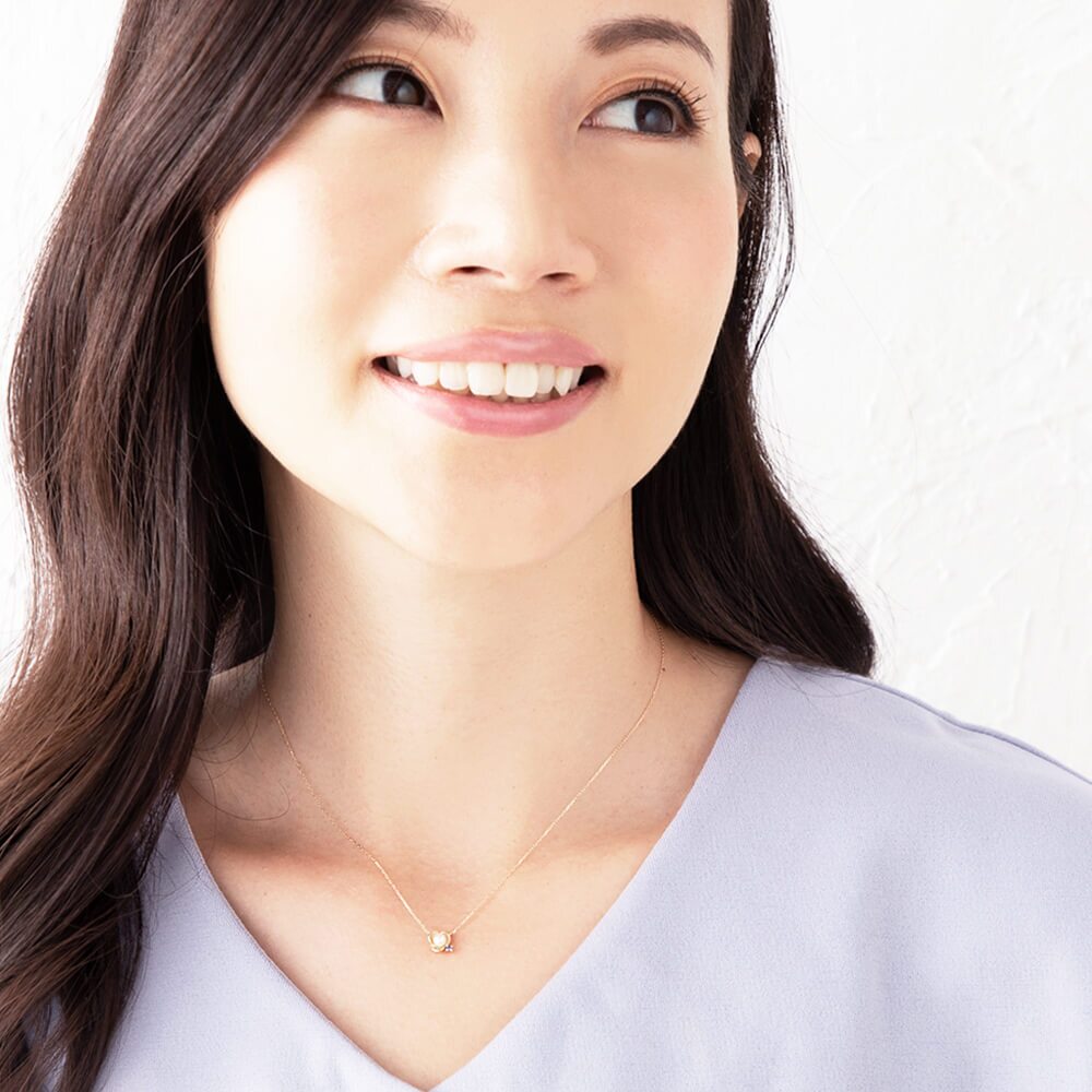 RITA JEWELRY 誕生石対応 選べる天然石3色 10金 K10 ゴールド 花パール ネックレス レディース 【RTP7002】 シンプル 普段使い 人気 ギフト ジュエリー アクセサリー 女性 彼女 妻 誕生日プレゼント  結婚 記念日  ラッピング付 おすすめ 誕生日プレゼント 人気 ブランド バースデー ギフト 記念日 秋アクセ 秋ジュエリー ご褒美ジュエリー 彼女 ネックレス ギフト