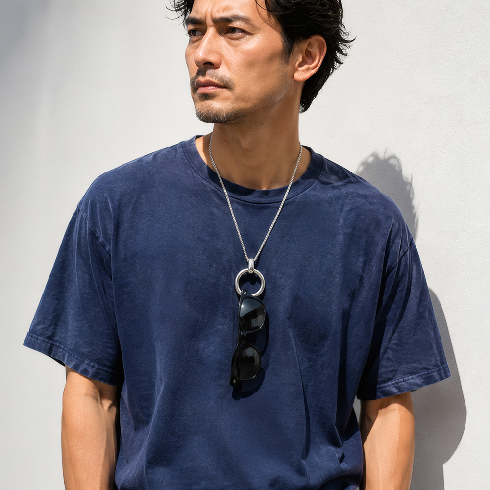 サングラス メガネホルダー グラスホルダー ネックレス レディース メンズ ステンレス 金属アレルギー チェーン付き サージカルステンレス つけっぱなしOK プレゼント ペア