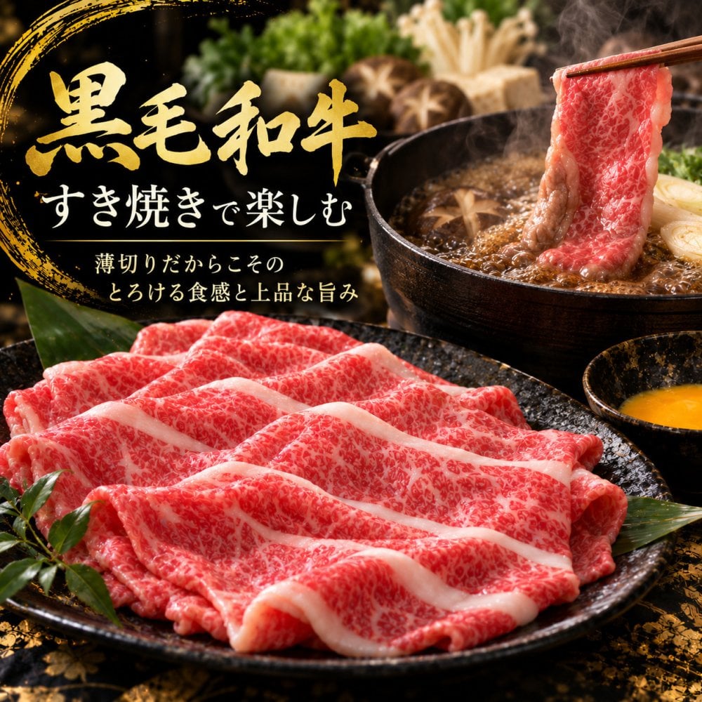黒毛和牛 薄切り2種食べ比べ 400g 霜降りカルビ（ブリスケ）とA4 A5赤身 肉ギフト