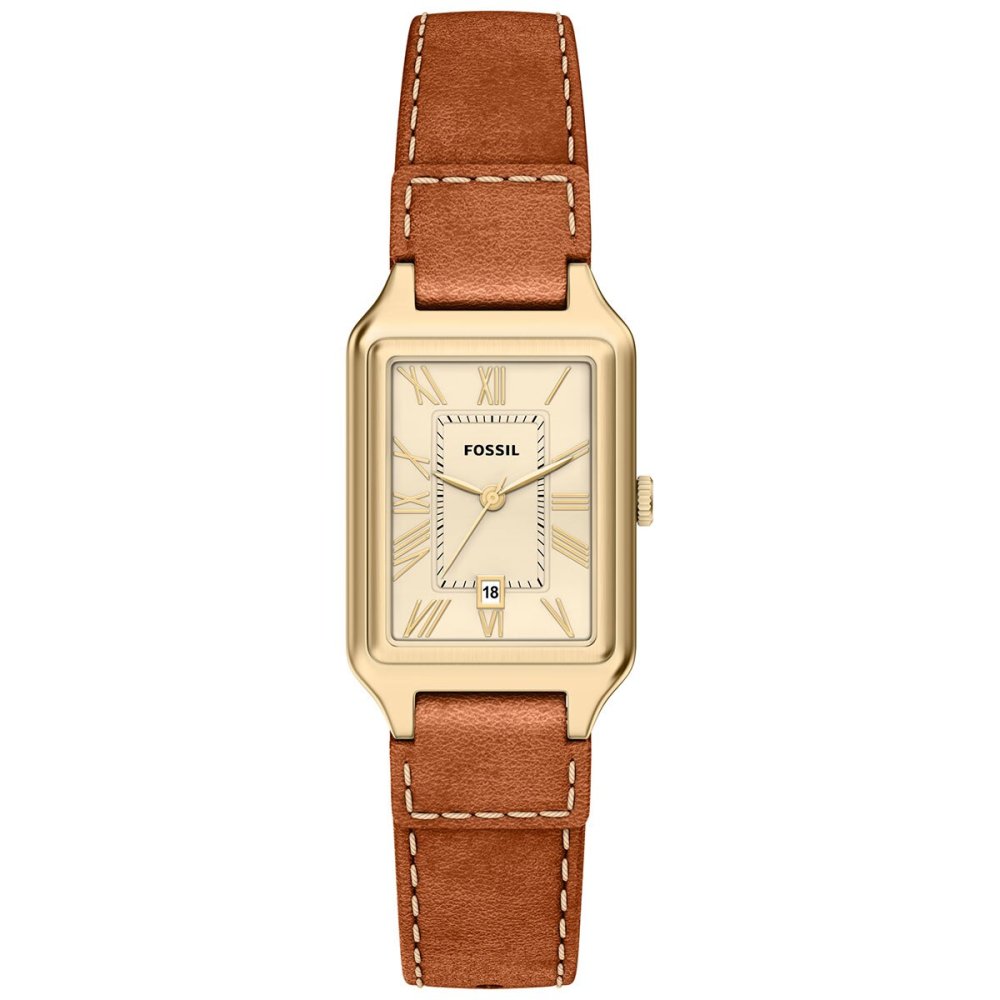 フォッシル FOSSIL 腕時計 レディース RAQUEL デイト アナログ ミディアム ブラウン レザーウォッチ ES5504【2026 新作】