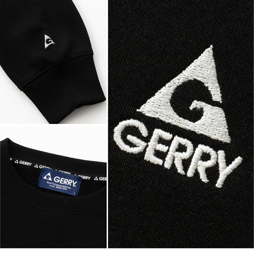 【予約】GERRY ジェリー スウェット トレーナー メンズ レディース gea-m0032 裏起毛 バックプリント 長袖 刺繍 クルーネック 防寒 ビッグシルエット オーバーサイズ アメカジ アウトドア ストリート カジュアル M L LL 2026FW Karlas 別注