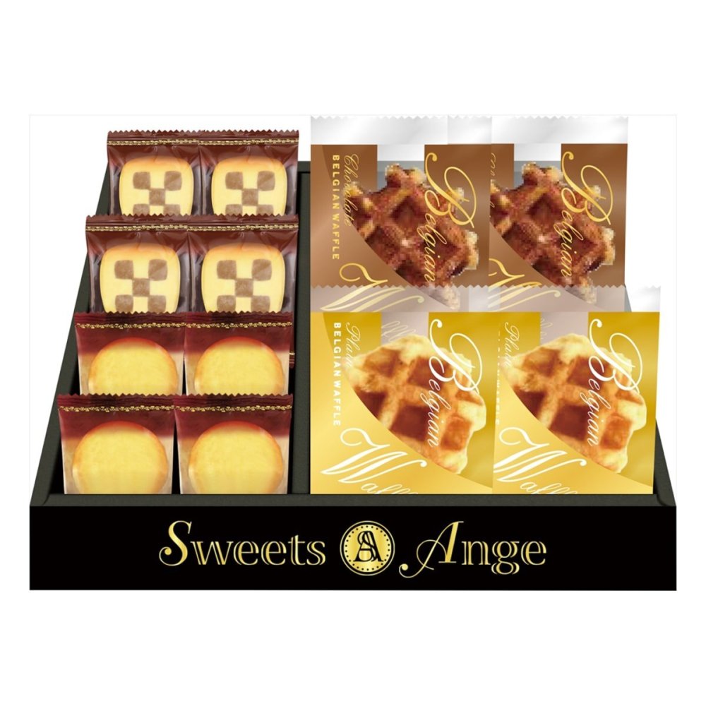 スイーツアンジュ ベルギーワッフルと焼菓子 ギフトセット 計12個入 スイーツ 個包装 焼き菓子 詰め合わせ クッキー ワッフル【北海道・沖縄県・離島 配送不可】