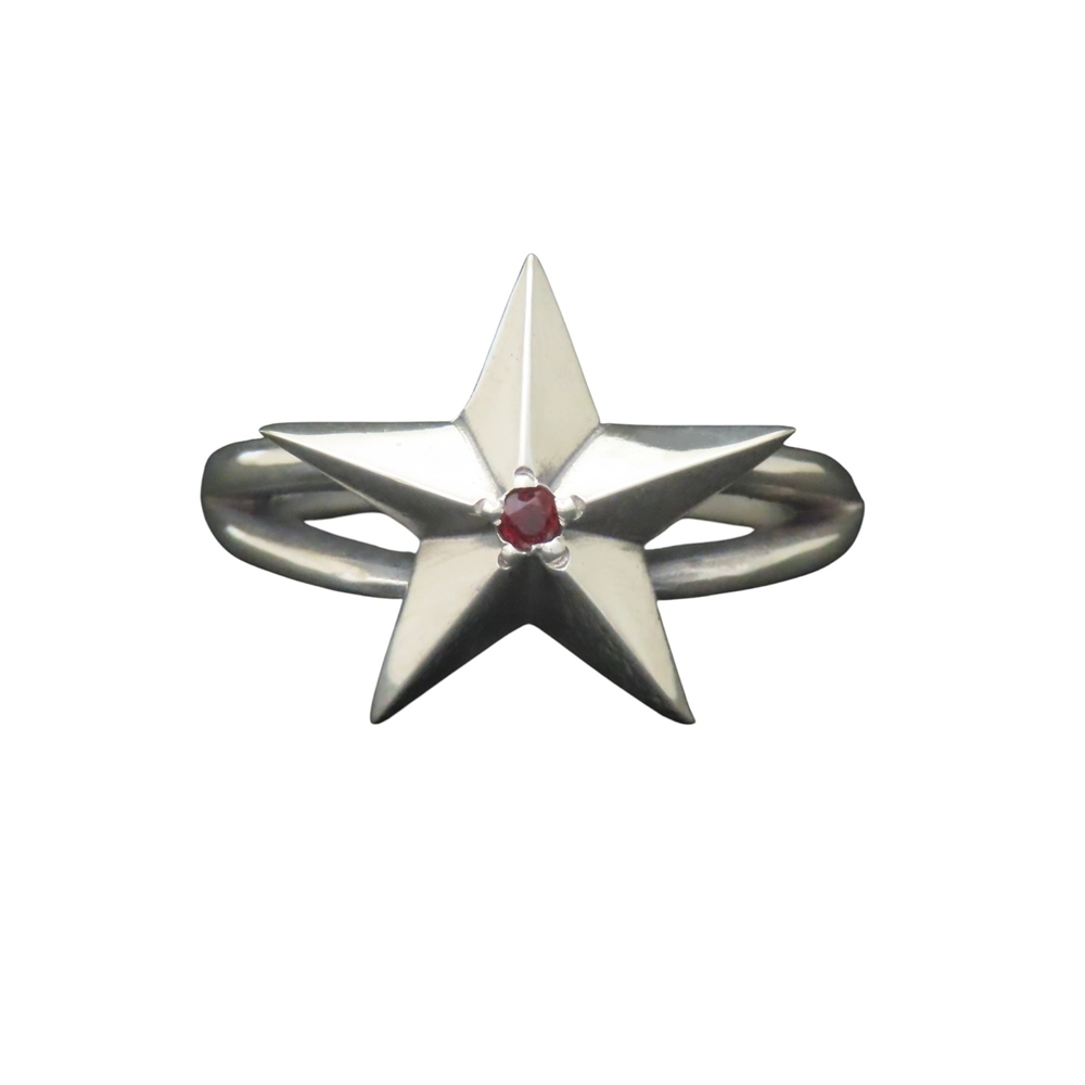 スターリング 指輪 シルバー925 【刻印無料】スター 星 リング 選べる 天然石 誕生石 シルバーアクセサリー メンズ レディース ユニセックス スターリングシルバー 誕生日 クリスマス プレゼント 贈り物 ギフト 母の日 ハンドメイド 箱入り Grand Galleria グランドガレリア