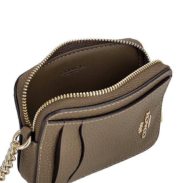 コーチ コインケース コンパクト レディース ブランド COACH Cambodia 6303 IMV2R カーキブラウン