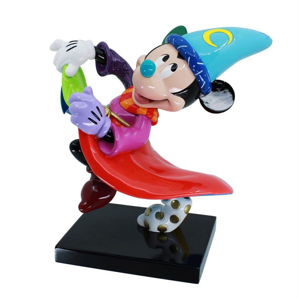 ファンタジア ソーサラー ミッキー 20.3cm | ロメロ・ブリット Romero Britto デザイン アート 正規輸入品