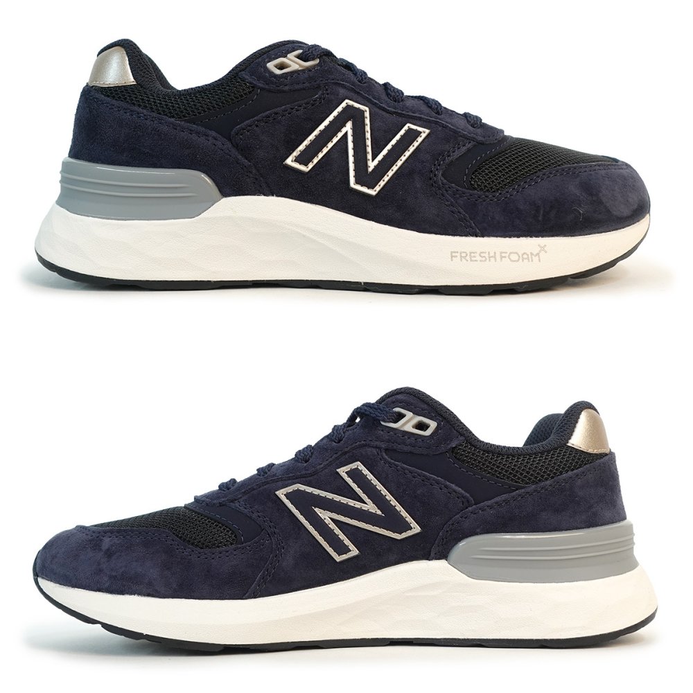 ニューバランス new balance 880 スニーカー 幅広 レディース ウォーキング シューズ 運動靴 靴 普段履き NB W880 4AJ 2E ネイビー