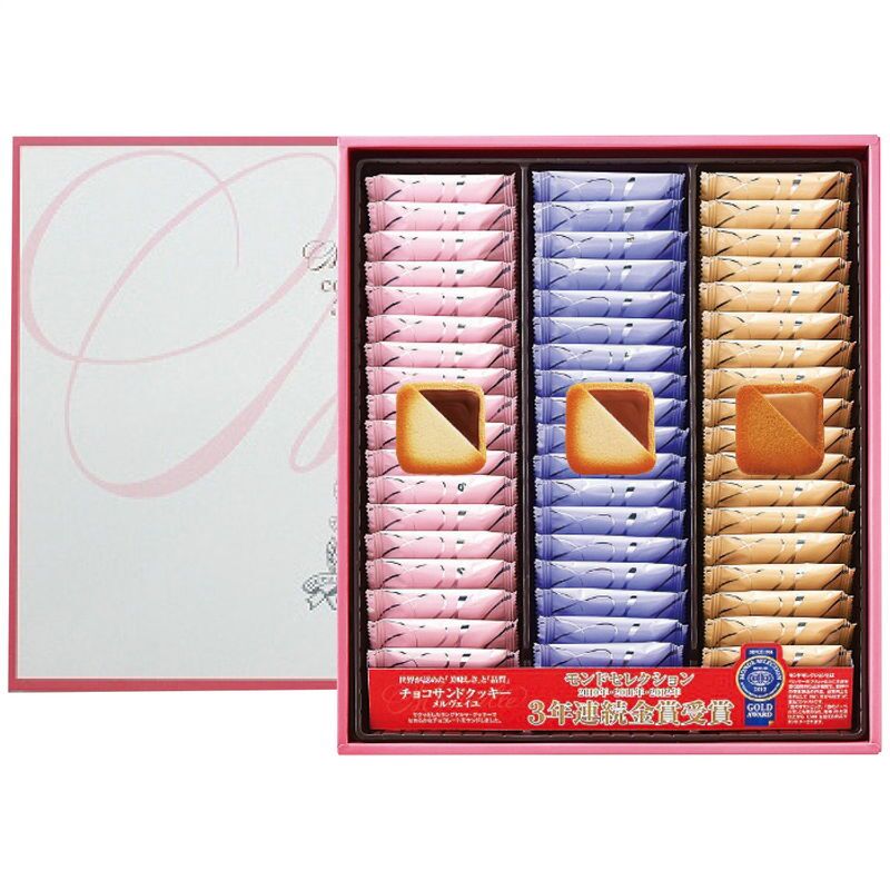 【ギフト対応無料】お歳暮・冬ギフト 銀座コロンバン東京 メルヴェイユ(チョコサンドクッキー) 54枚入 ※送料無料(北海道・沖縄は除く)