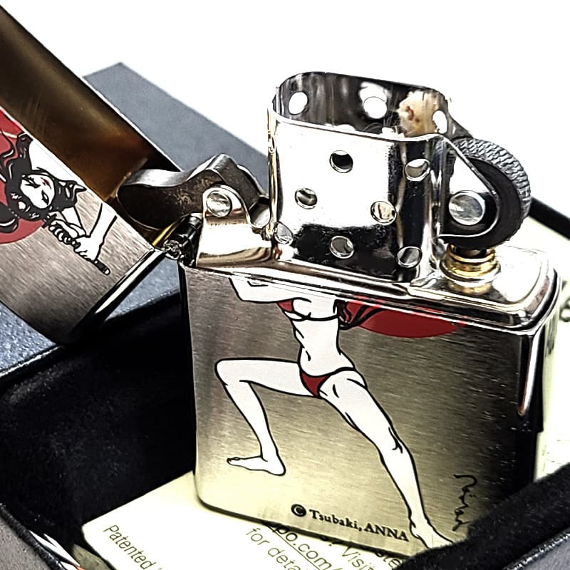 ZIPPO ツバキアンナ Tsubaki ANNA The 6th Z. Katana women ジッポ ライター シルバー カタナウーマン カード付き かっこいい アート 和風 刀 おしゃれ メンズ レディース ギフト プレゼント