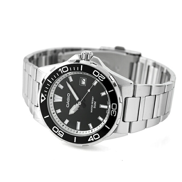 カシオ チープカシオ CASIO スタンダード クォーツ 電池式 MTD-145D-1AV 海外モデル メンズ チプカシ 腕時計 ブランド アナログ ブラック 黒