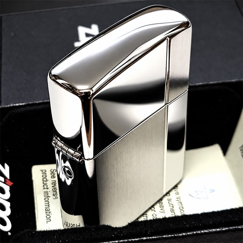 ZIPPO アーマー ジッポ ライター サテン＆ミラー スタンダード 彫刻 両面加工 シルバー かっこいい ギフト 重厚 動画あり シンプル おしゃれ 高級 メンズ プレゼント