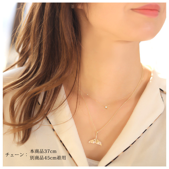 K18 ゴールド ネックレス ダイヤモンド ネックレス 計0.08ct 一粒ダイヤ 18金 18K フクリン チェーン 長さ選べる 40cm 45cm 50cm シンプル 華奢 上品 リュシー 彼女 妻 女性 レディース 誕生日 プレゼント ハロウィン 【品番：CG-RMP-N13196BY】