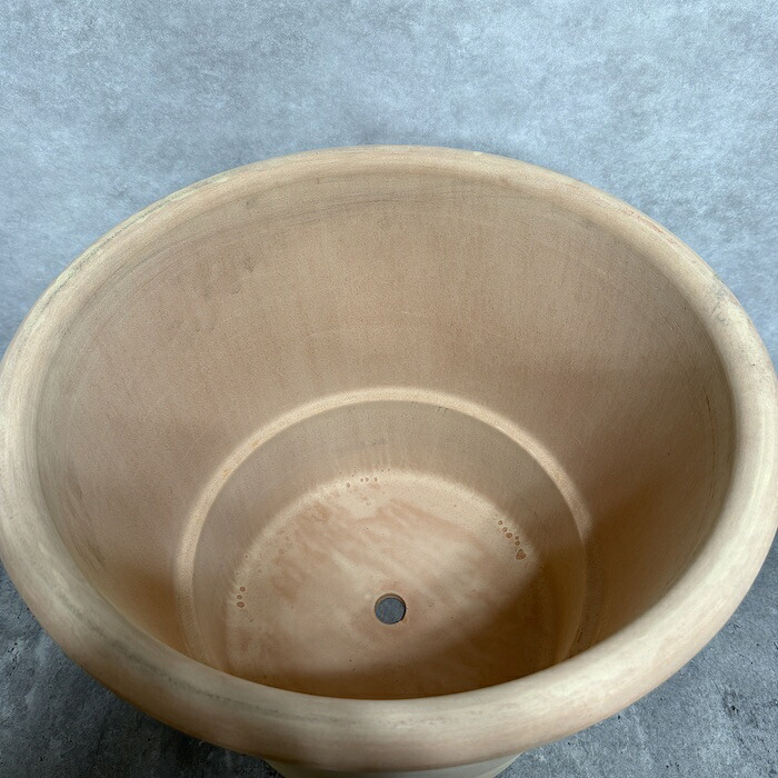 イタリア製 テラコッタ植木鉢 陶器製 おしゃれ 大型 シリンドロ アリーナ XL 15号 φ44×H35.5cm 素焼き 北欧 かわいい 鉢カバー 屋外向け 観葉植物用 サボテン 特大 ガーデニング ベランダ 玄関 丸型 インテリア プランター 深型