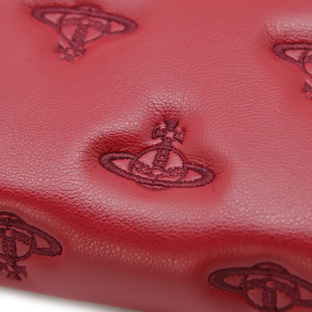 ヴィヴィアンウエストウッド 長財布 レディース メンズ 男女兼用 ラウンドファスナー長財布 Vivienne Westwood ヴィヴィアン マルチオーブ型押し レッド VW4288 (5106005QW-S002K-H201) 【2026年秋冬モデル】 【ラッピング無料 誕生日 お祝い プレゼント ギフト 贈り物】