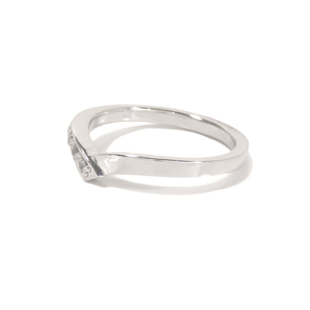 pt900 プラチナV字リング【刻印無料】結婚指輪 マリッジリング プラチナ900 ダイヤモンド 天然石 4月 誕生石 ペアリング ペア V字型 レディース ペア マリッジ 結婚 結婚式 誕生日 プレゼント ギフト包装 彫金 ハンドメイド 手作り 箱入り Grand Galleria グランドガレリア
