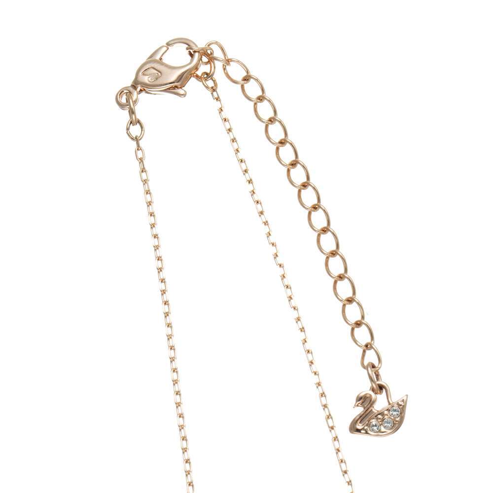 スワロフスキー swarovski ネックレス Swan 5469989 スワン ペンダント アクセサリー レディース ローズゴールド+ピンク 海外正規品