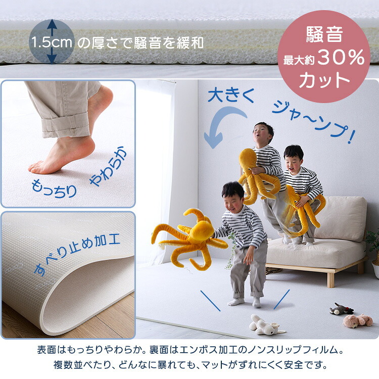 ペット家具 ペット用品 キッズ フロア ロールマット PVC ワイドショート 140×200cm 折りたたみ式 PU素材 子ども 子供 赤ちゃん ベビー ペット ヨガマット ストレッチマット 騒音 防音 防水 ヨガ 厚手 4cm おしゃれ 傷防止 体操
