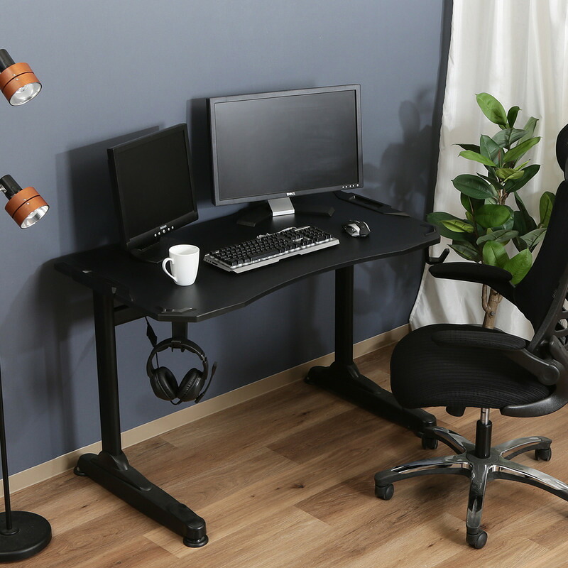 GAMING DESK XeNO(ゼノ)イージー01 FULL ブラック・ブルー 2色展開 デスク パソコンデスク ワークデスク 在宅ワーク おしゃれ シンプル 新生活 家具 インテリア 不二貿易