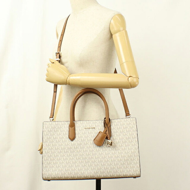 マイケルコース トートバッグ レディース ブランド MICHAEL KORS SCARLETT 2WAY 30F4GETS2B VANILLA-ACRN