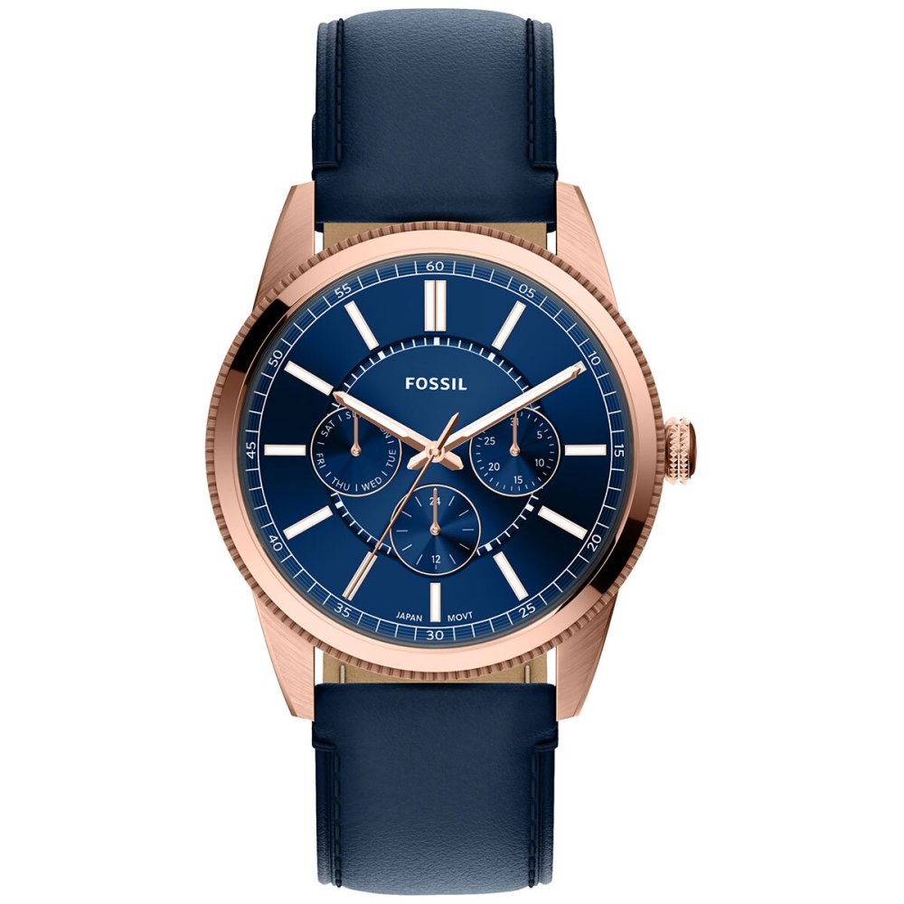 フォッシル FOSSIL 腕時計 メンズ PEARSON マルチファンクション アナログ ネイビーレザーウォッチ FS6196【2026 新作】