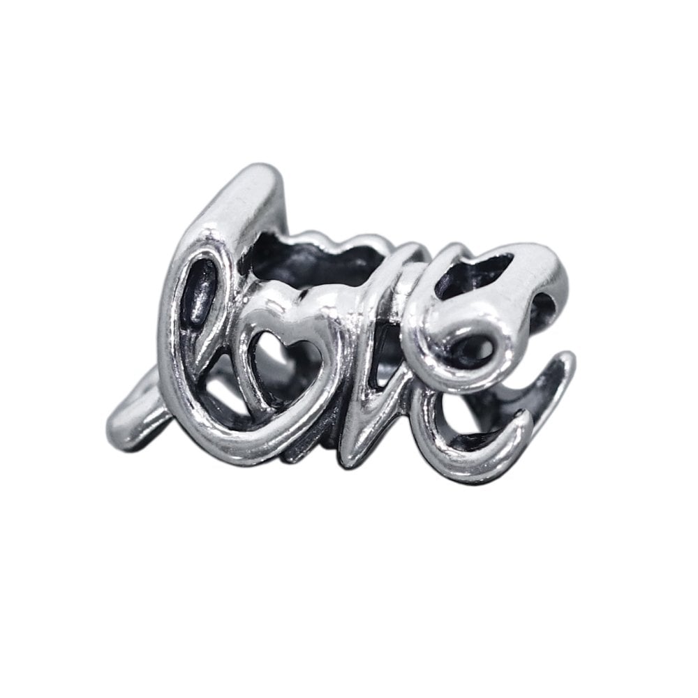 ボックス・ショッパー付 PANDORA(パンドラ) ★ Handwritten Love Charm ★ 手書き Love チャーム ★ ブレスレット カスタマイズ アクセサリー シンプル 日常使い 誕生日 記念日 母の日 プレゼント ギフト｜チャーム 単品