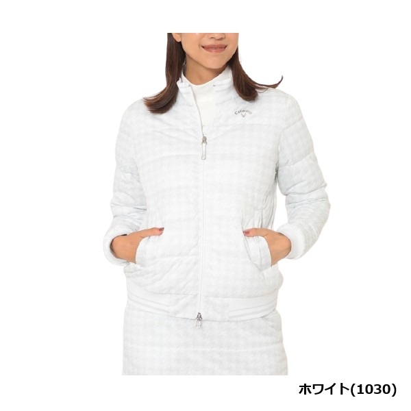 キャロウェイ ゴルフ レディース ブルゾン スターストレッチ千鳥プリント中綿ブルゾン (WOMENS) Callaway Golf C25215203 2025年秋冬モデル お誕生日祝い お祝い 記念品 30代 40代 50代 60代 母の日 お母さん 還暦祝い 敬老の日 彼女 人気プレゼント プレゼント