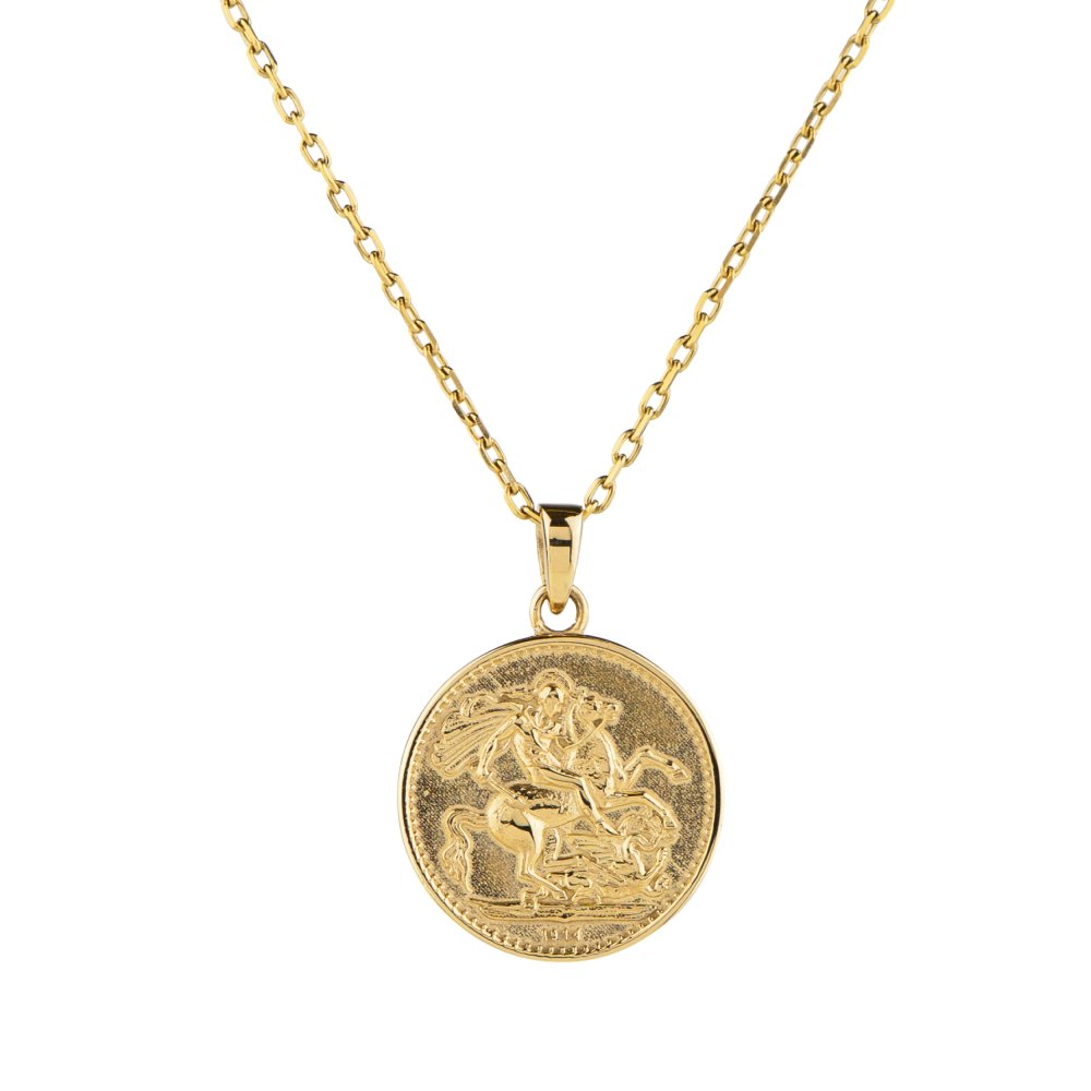 コインネックレス (英国国章の盾／セントジョージ)  Coin Necklac Dress Up ドレスアップe PUPE130