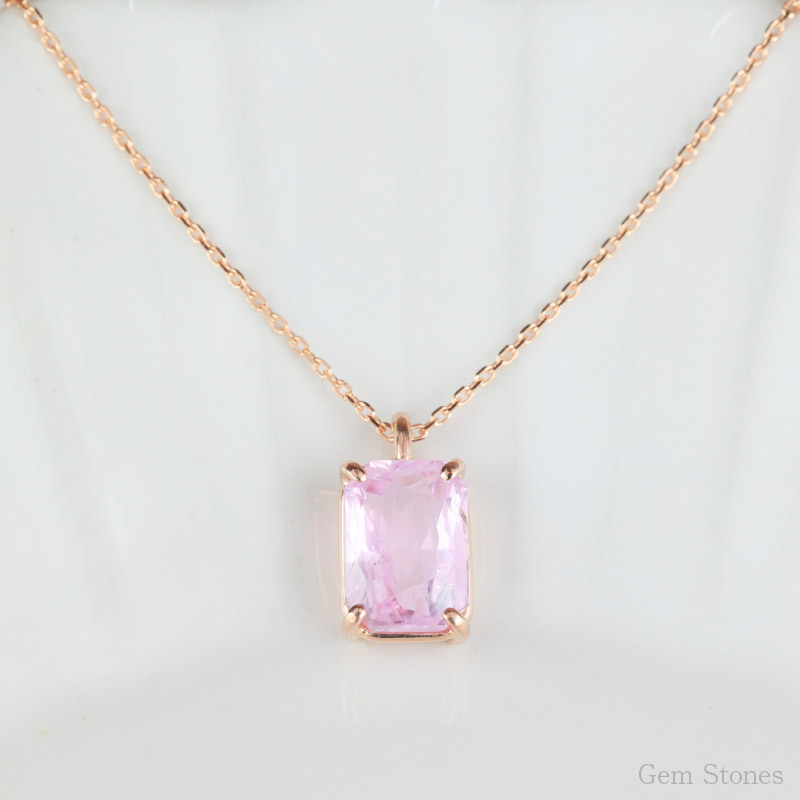  非加熱 パパラチアサフィア 1.99ct K18PG 18金 ピンクゴールド ネックレス ペンダント レディース 一粒ネックレス サファイアネックレス ジュエリー ピンク サファイア 誕生石  プレゼント Drops
