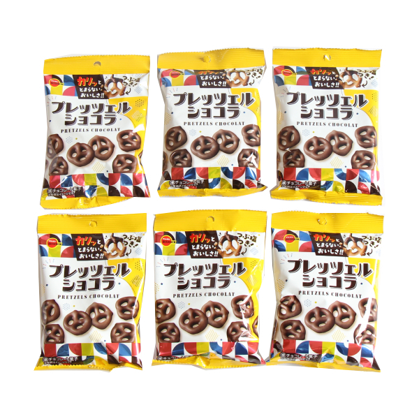 (全国送料無料)お菓子 詰め合わせ 【6コ】ブルボン プレッツェルショコラ メール便 (4901360353514sx6mz)【送料無料 詰め合わせ おやつ 小袋 個包装 お試し】
