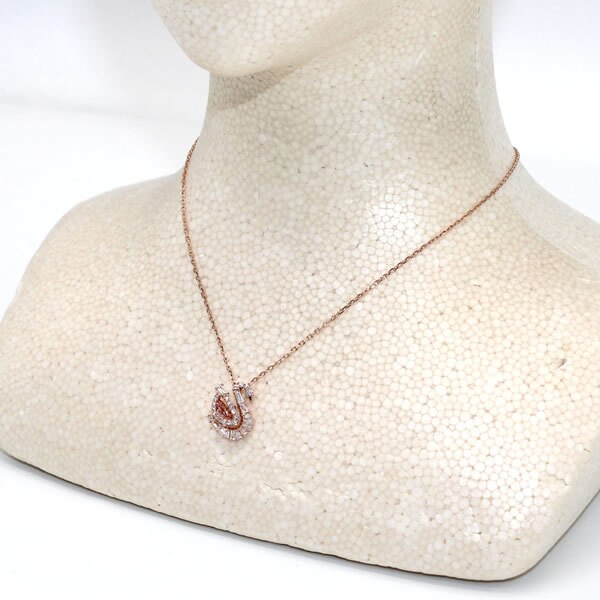 SWAROVSKI スワロフスキー ネックレス 5732414 Swan アクセサリー ローズゴールド